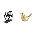 thumbnail image 1 of Organizador de pañuelos con forma de y figurita de pájaro dorado. Escultura animal moderna para decoración del hogar, la oficina, picnic, 1 of 8