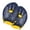Blue-child, variant on 1 Pair Professional Swim Flippers Comfortable Wear Resistant Swimming Hand Paddles for Kids or Adults Swim Training
