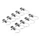 thumbnail image 3 of Gancho De Clips Para Colgar, Clip De Suspensión De Cola Corta Portátil Multifuncional, 10 Piezas Resistente Al óxido Para Decoraciones De Oficina, 3 of 7