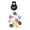 Mixed Color, variant on Cord Lock Cord Stop Tightener Lace Locking End Round Single Hole Toggle Fastener for Drawstrings, Shoelaces, Bungee Cord