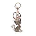 thumbnail image 1 of Llavero De Cristal, Duradero, Sin Desvanecimiento, Llavero De Zorro Pequeño, Aplicación Amplia, Aleación De Zinc Para Bolso ANGGREK Keychain Rings, 1 of 8