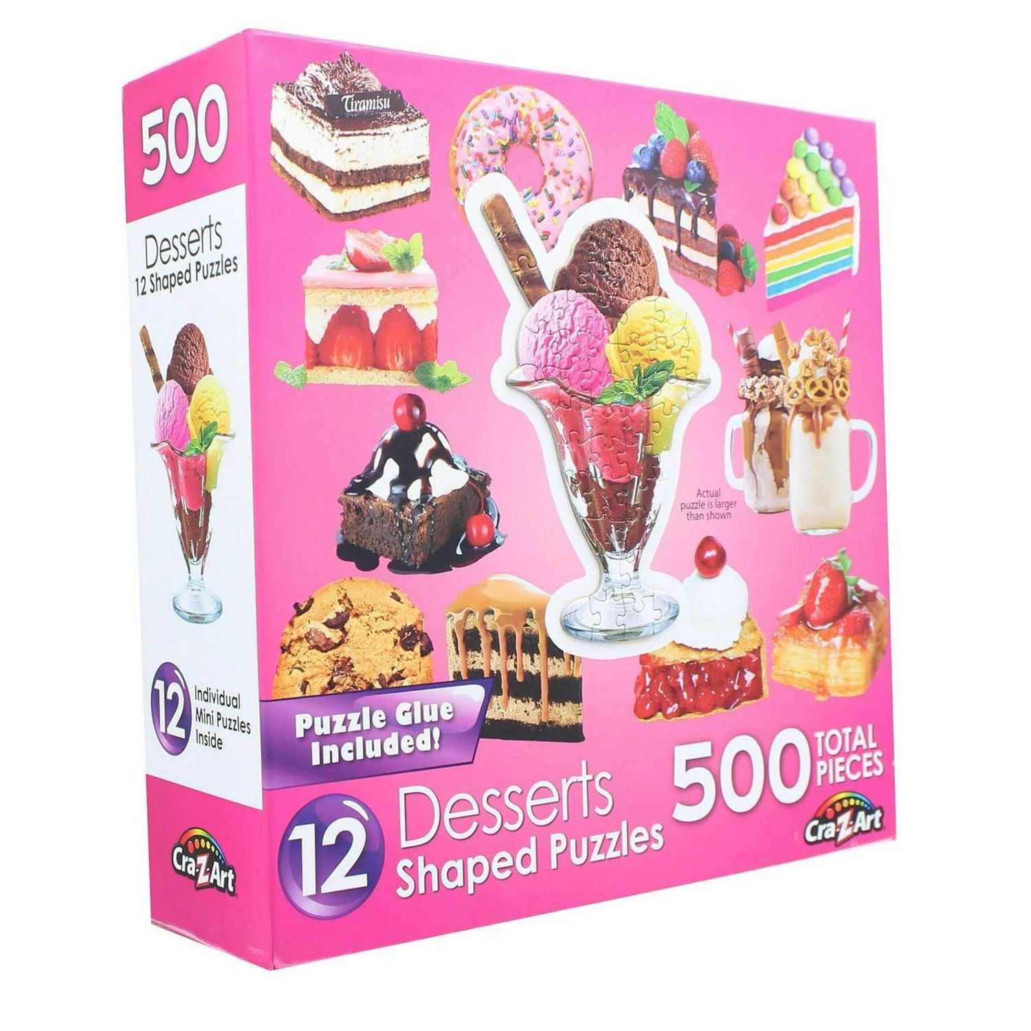Cra-Z-Art 12 Casse-têtes en forme de dessert, 500pcs