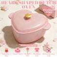 thumbnail image 3 of Ktaxon 4QT Heart-Shaped Enameled Cast Iron Dutch Oven Pre-Seasoned Cookware, Induction & Oven Safe up to 500°F, Pink, Perfect Valentine's Day Gift, 3 of 13
