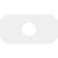 thumbnail image 4 of Ekena Millwork CMP16X8ED-04000 4 in. ID x 5.5 in. Rectangle Émeraude Architectural Grade Médaillon de Plafond Contemporain PVC, 4 of 4