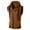 Coffee, variant on Puffer vest Men's Hooded Sleeveless Vest Pure Color Casual Slim Vest