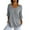 Grey, variant on Purple Womens Fitted T Shirts, 3/4 Sleeve Women'S Spring Summer Tops 2024, Weekend Cotton Womens Shirts Trendy, Womens Short Sleeve Sweaters Tops V Neck Pullover Knit Shirts Loose Blouses