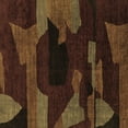 thumbnail image 1 of Ahgly Company Indoor Square Abstract Brown Modern Area Rugs, 8' Square, 1 of 4