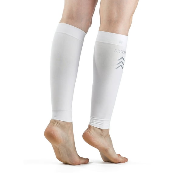 Sigvaris Unisex Performance Compression Sleeve 412V 20-30-Small-White