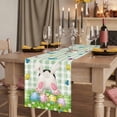 thumbnail image 2 of Table Runners 72 Inches Long Dress Scarves, Easter Farmhouse Kitchen Table Runner, Coffee Tablerunners, Spring Colorful Easter Eggs Bunny Butterfly Green 14x72 Inch, 2 of 9