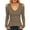 Khaki, variant on AKOEE Womens Long Sleeve Tops V Neck Cold Shoulder Soft Knit Base Sweater Slim Fit Trendy Going Out Clothes (XL, Khaki)