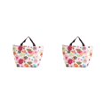 thumbnail image 1 of Jumpingount Fiambrera térmica para el almuerzo, bolsa aislada para Picnic, bolsa de almacenamiento de alimentos con estampado de flores, bolso flor colorida 2piezas, 1 of 6