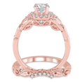 thumbnail image 3 of Antique 1.50 Carat Round Moissanite Engagement Ring set on 10k Rose Gold, 3 of 3