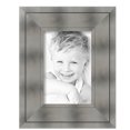 thumbnail image 2 of ArtToFrames 8" x 12" Platinum Ridge Brushed Slvr Picture Frame, 8x12 inch Silver Wood Poster Frame (WOM-5249),  Pack, 2 of 6