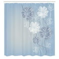 thumbnail image 2 of Ambesonne Art Shower Curtain, Cherry Blossom Fantasy Garden, 69"Wx75"L, Pale Azure, 2 of 4