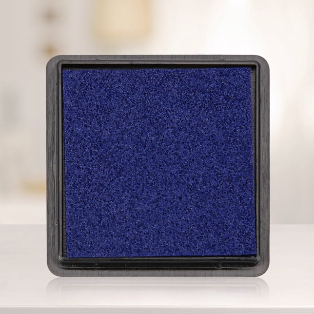 Almohadilla Tinta Cuadrada para Huellas Dactilares para Tarjetas Álbumes Recortes Sellos para Manualidades Papel (azul)