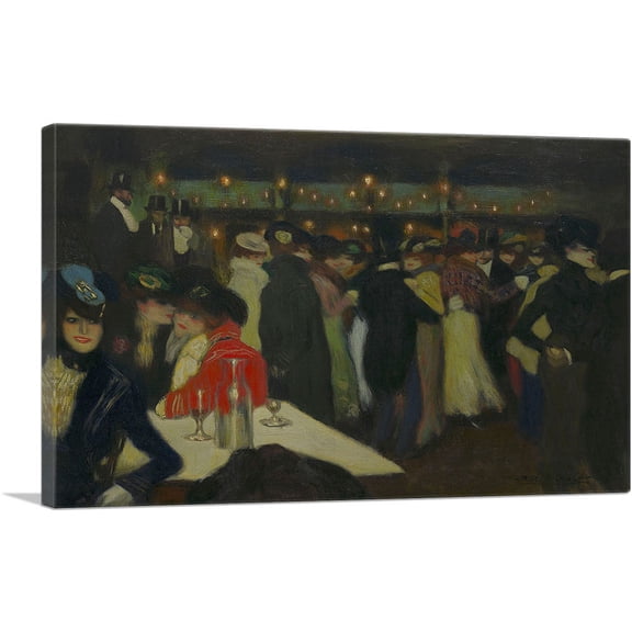 ARTCANVAS Le Moulin de la Galette 1900 Canvas Art Print by Pablo Picasso - Size: 26" x 18" (0.75" Deep)
