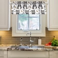 thumbnail image 3 of Cute Raccoon and Leaf Valance Curtains Rod Pocket for Kitchen Living Room Windows Farmhouse Decor 54x18, 3 of 6