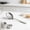 A, variant on Stainless Steel Serving Spoons 2 Large Slotted Spoons Kitchen Utensils Draining Spoons for Vegetables Pasta Serving Modern Silver Design