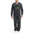 thumbnail image 5 of CafePress - Vintage Santa Claus Sleigh Christmas Holiday - Men's Long Sleeve Charcoal Pajama Set, 5 of 7