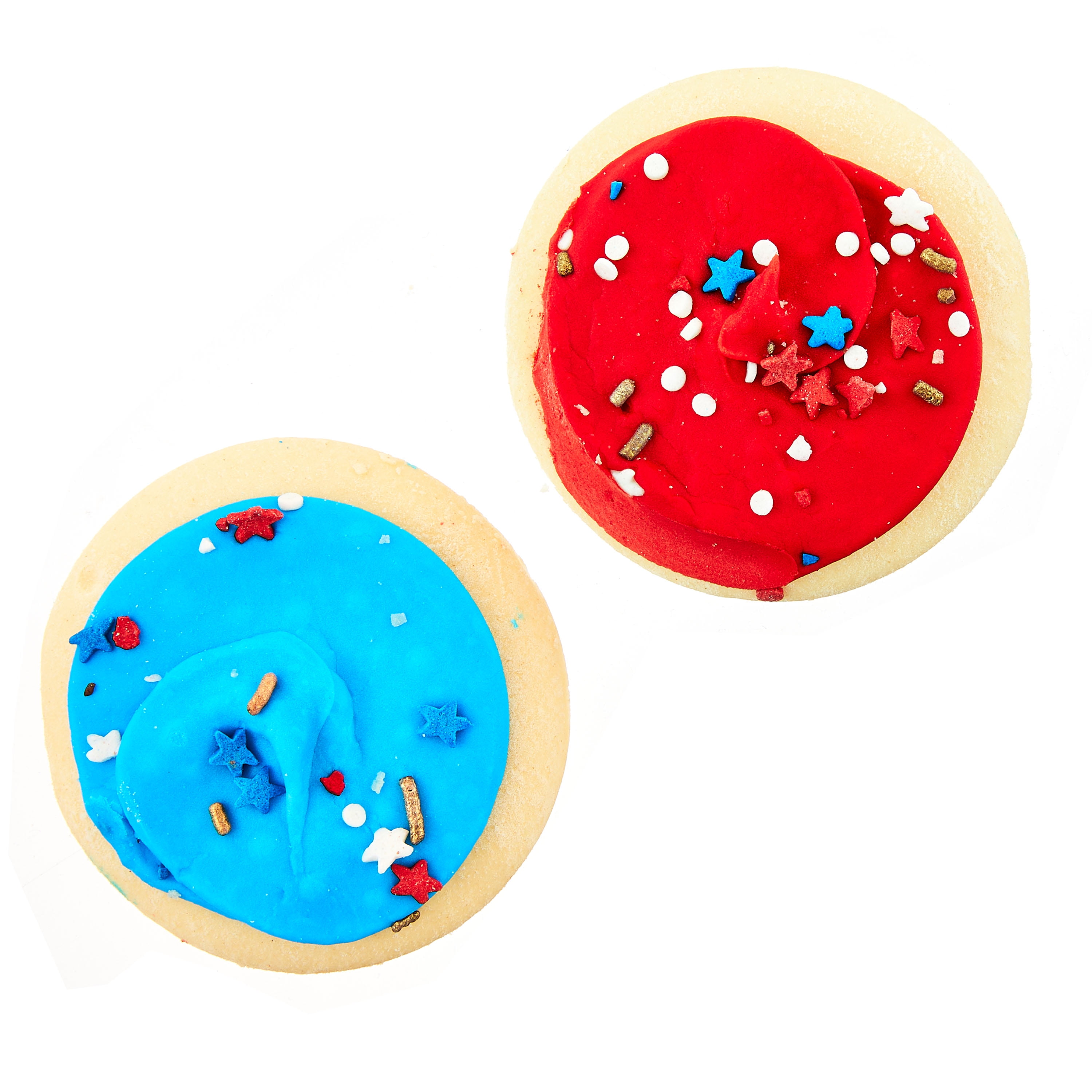 Freshness Guaranteed, Frosted Sugar Cookies, Blue and Red, 24.3 oz, 18 Count