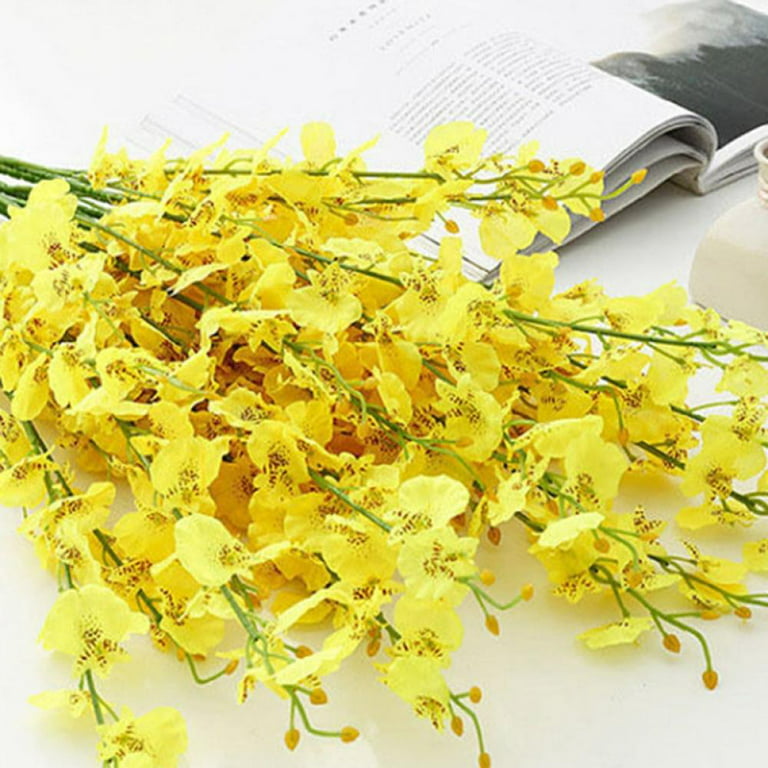 Golden Colour Artificial 10 Inch Flowers For Dance Online