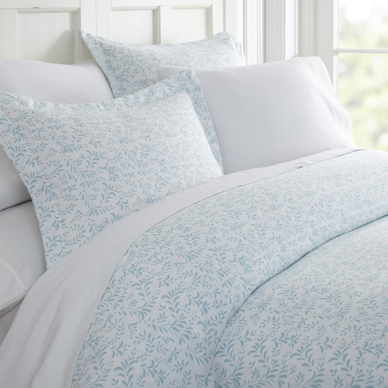 Simply Soft 3 Piece Burst of Vines Print Duvet Cover Set
