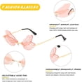 thumbnail image 5 of Gafas de sol sin montura para mujer, modernas, vintage y creativas., 5 of 5