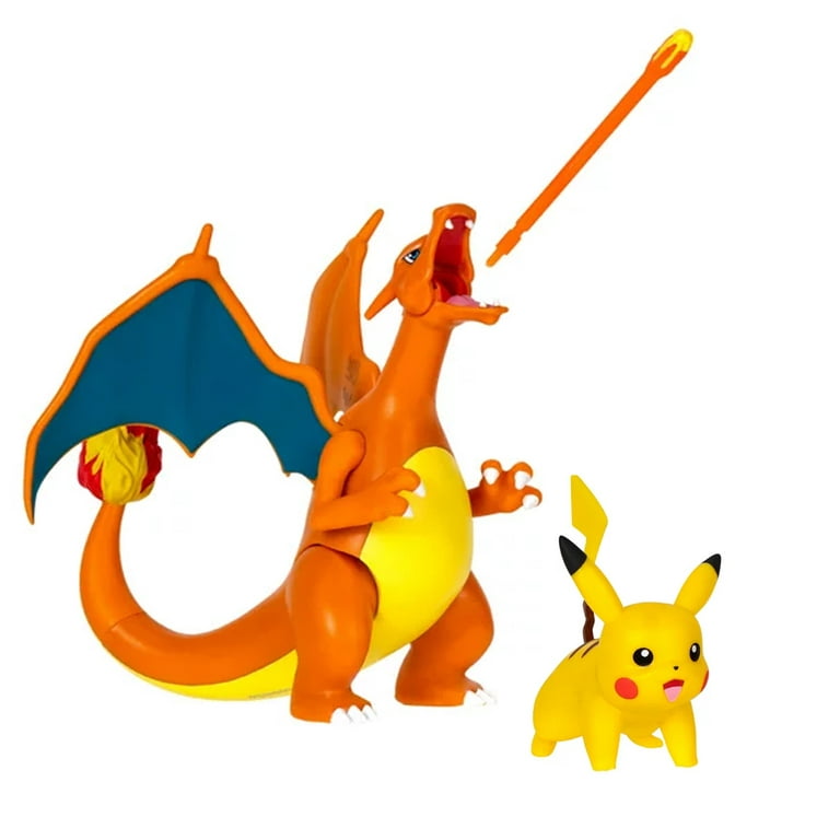Pokemon Battle Figure 2 Pack - Features 4.5-Inch Charizard and 2-Inch  Pikachu Battle Figures 