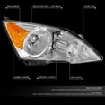 thumbnail image 3 of DNA Motoring Passenger Right Side Headlight for 07-11 Honda CR-V, Chrome/Amber, 3 of 8