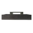 thumbnail image 4 of A&B Home Snake Print Rectangular Nesting Trays with Metal Handles - Set of 3 - Gray, Silver Finish, 4 of 5