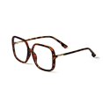 thumbnail image 2 of BAODAREN Blue Light Blocking Glasses Oversized Square Frame Women/Men Anti Eyestrain Computer Eyeglasses L3000A (Leopard), 2 of 4