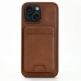 thumbnail image 2 of Leather Wallet Phone Cases Compatible with iPhone 13 Case with Card Holder for Men/Women  2 in 1 Detachable Back Cover,Magnetic PU Leather RFID Blocking Flip Kickstand Credit Slots,Brown, 2 of 7