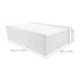 thumbnail image 2 of Greenadscape Multifunctional White Cash Tray Organizer with Cover for Desk Drawer PVC Material, 2 of 8