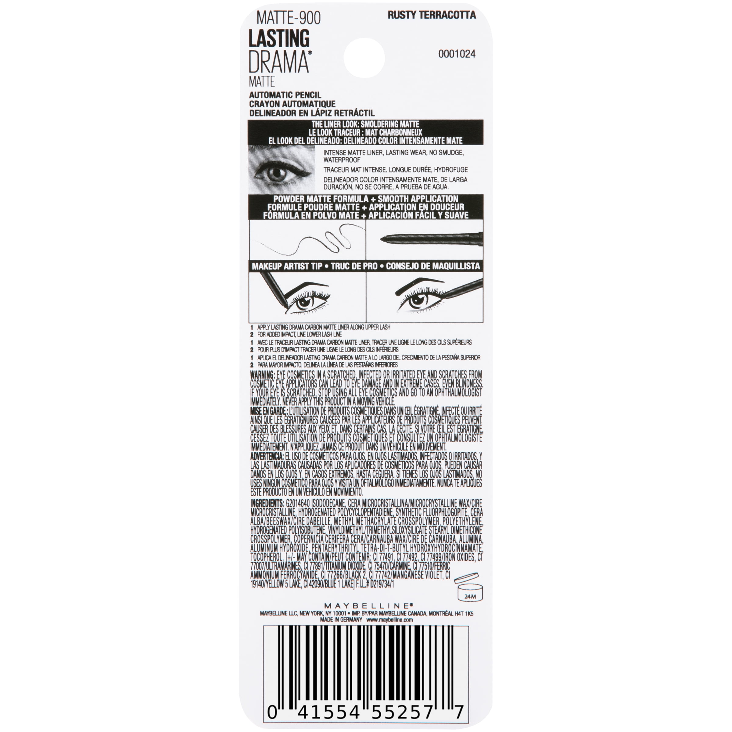 Maybelline Lasting Drama Matte Eyeliner, Rusty Terracotta