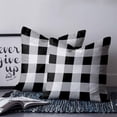 thumbnail image 2 of Black White Buffalo Check 26x26 Pillow Covers Set of 2, Farmhouse Plaid Modern Geometric Throw Pillow Covers Decorative Couch Cushion Case, Microfiber Square Pillowcases for Bedroom Car Living Room, 2 of 7