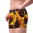 thumbnail image 2 of Honeii Vibrant Sunflower Blooms Print Mens Boxer Briefs Breathable,Boxer Brief for Men, Moisture-Wicking Underwear-XX-Large, 2 of 5