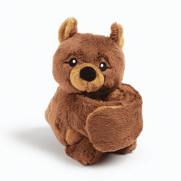 Hugimals Hug Babies Darby The Bear Cute Mini Plush Stuffed Animal for Kids | Soft & Cuddly Portable Comfort Adorable On-The-Go Companion for Travel School & Adventures Ages 2