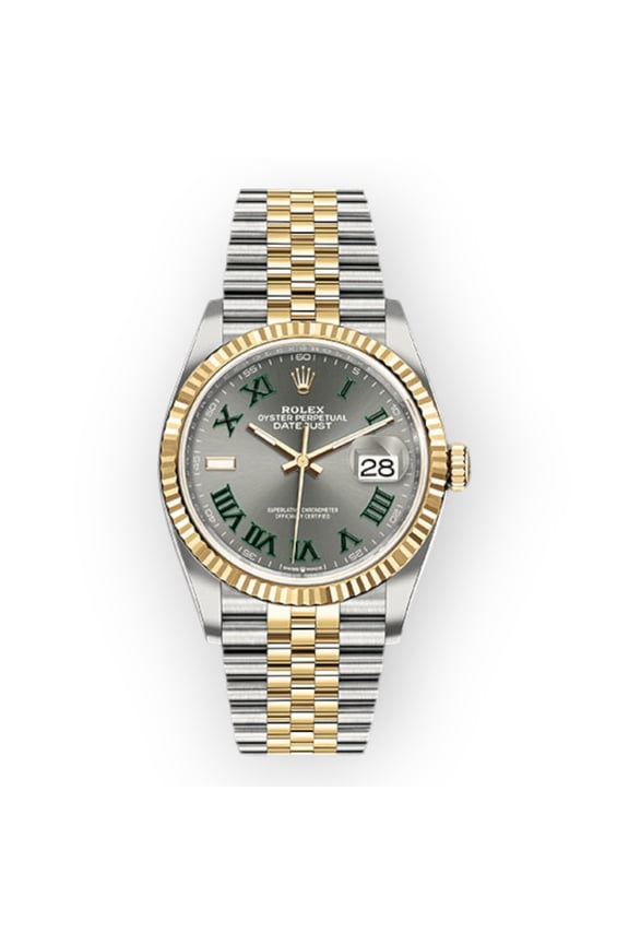 Pre-Owned Rolex Datejust 126233 36 mm Slate Dial Two-Tone Jubilee Bracelet Men’s Watch