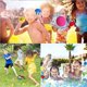 thumbnail image 2 of Paquete de 30 pelotas de agua reutilizables, pelotas de algodón suave para piscina, trampolín, playa, jardín, juegos de lucha al aire libre para niños, adolescentes y adultos, 2 of 5