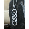 thumbnail image 3 of AFFY Double Infinity Pendant Necklace In 14k White Gold Over Sterling Silver, 3 of 6
