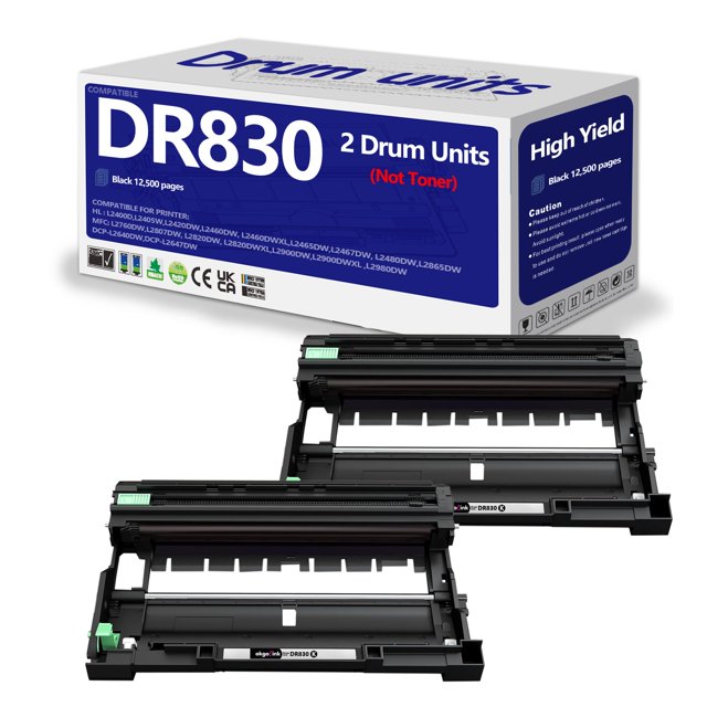 Unidad de tambor DR830 compatible con OKGO para impresora Brother, paquete de 2