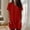 #0246-Red, variant on Summer Womens Tunic Tops for Leggings with Pockets Vneck Short Sleeve Casual Long T Shirts S-2XL