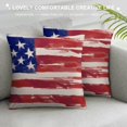 thumbnail image 3 of Flag Lumbar Pillow Cover Patriotic Red Blue Stars Stripes Flag   of July Throw Pillows Decor Independence Day Decorations Memorial Day Cushion Case for Sofa Couch, 3 of 5