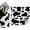 Milk Cow, variant on XL Large Size 21.65×21.65 inch Self-Adhesive Magic Cloth Makeup Bag, Makeup Organizer Bag, Fashionable Camera Lens Bag, Portable Travel Cosmetic Bags, Girl&Teen Gifts Trendy Stuff (Milk Cow)