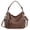 Mud Color, variant on Large Capacity Vintage Hobo Bag | Retro PU Leather 2-Way Shoulder Crossbody Purse for Women Black