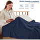 thumbnail image 4 of Cobija King Size de Rayas Bluelander Azul Marino, 4 of 5