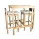 thumbnail image 1 of Juego De Mesa De Madera Maciza Con 2 Sillas Altas Bossa Cala, 1 of 5
