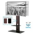 FITUEYES Universal TV Stand with Swivel Mount Height Adjustable Two