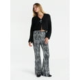 thumbnail image 2 of No Boundaries Sequin Flare Pants, Women's and Women's Plus, 2 of 5