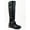 Black., variant on Hot Fashion Relax 39 Women's Riding Boots Knee High